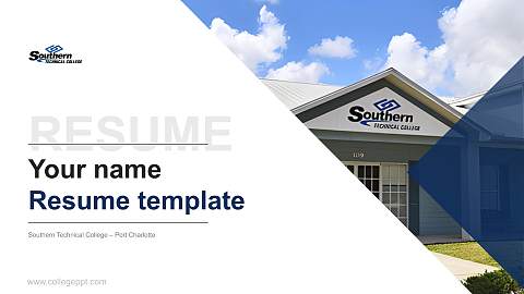 Southern Technical College – Port Charlotte Resume PPT Template