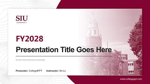 Southern Illinois University-Carbondale Academic Presentation/Research Findings Report PPT Template