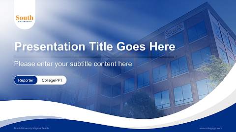 South University-Virginia Beach Lecture Sharing and Networking Event PPT Template