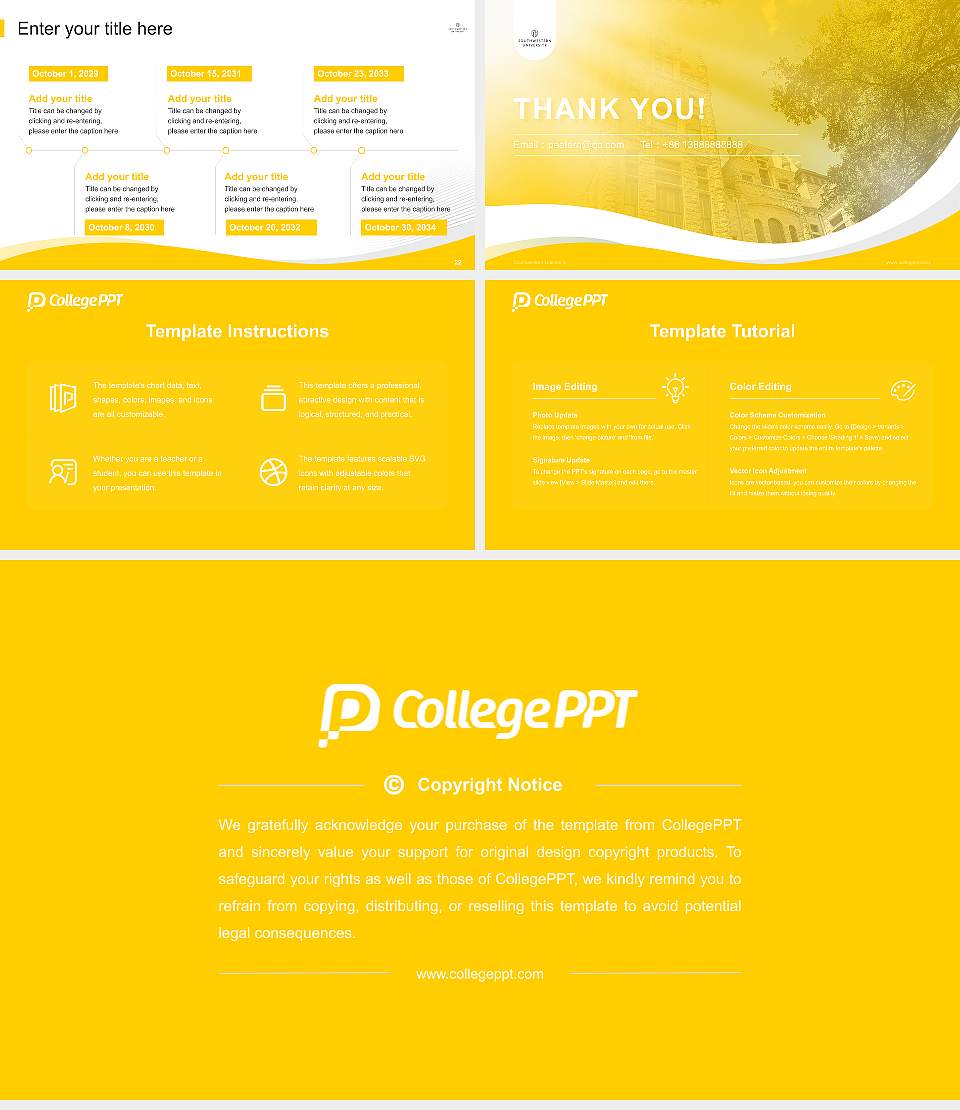 Southwestern University Lecture Sharing and Networking Event PPT Template16:9 ratio PPT effect preview image4