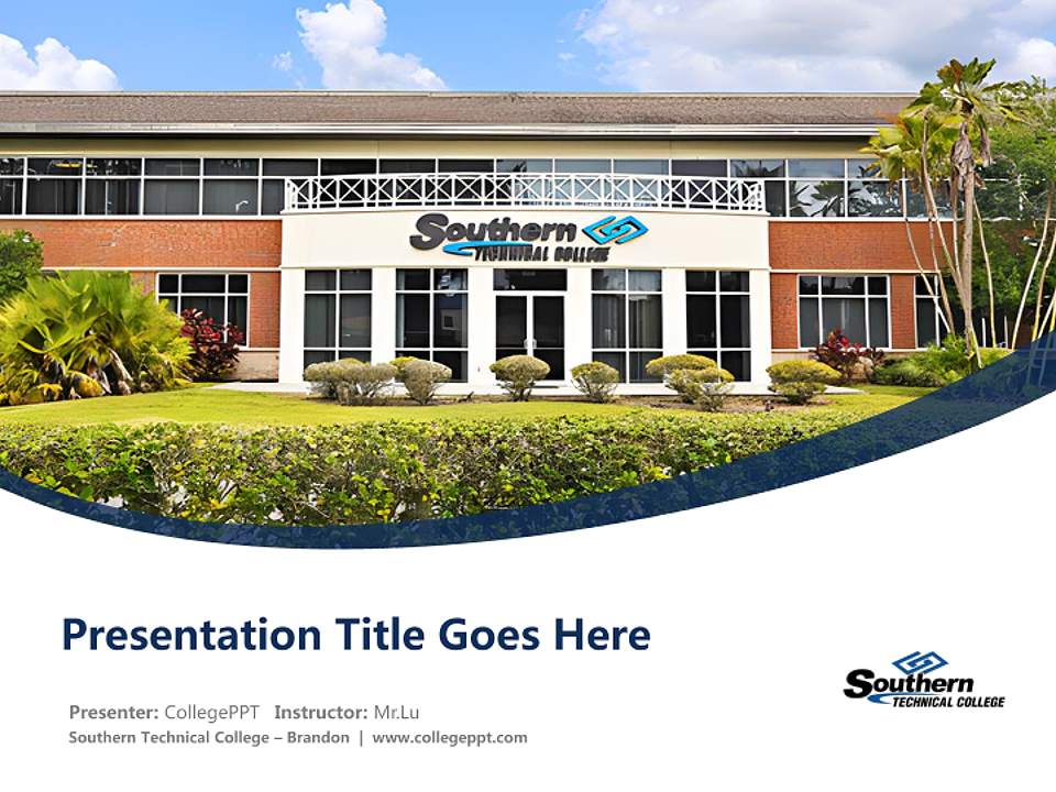 Southern Technical College – Brandon Course/Courseware Creation PPT Template4:3 ratio PPT effect preview image5