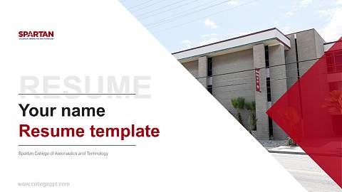 Spartan College of Aeronautics and Technology Resume PPT Template