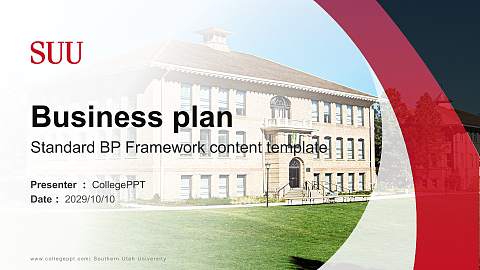Southern Utah University Competition/Entrepreneurship Contest PPT Template