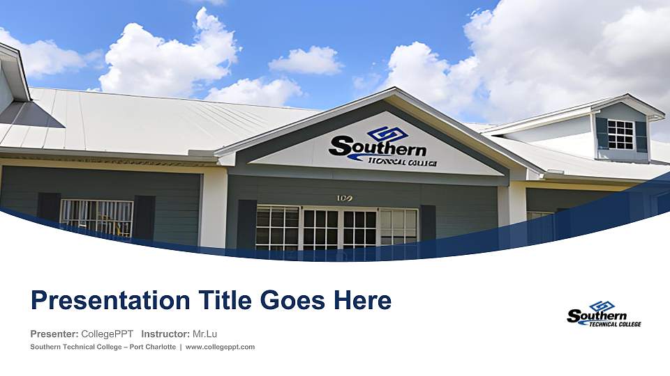 Southern Technical College – Port Charlotte Course/Courseware Creation PPT Template16:9 ratio PPT effect preview image