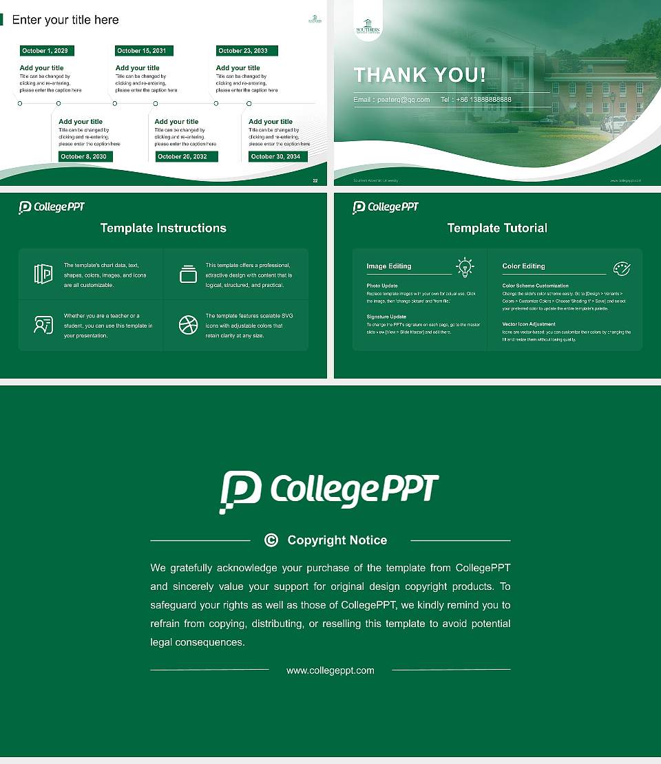Southern Adventist University Lecture Sharing and Networking Event PPT Template16:9 ratio PPT effect preview image4
