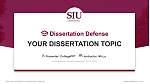 Southern Illinois University-Carbondale Scriptieverdediging PPT-sjabloon