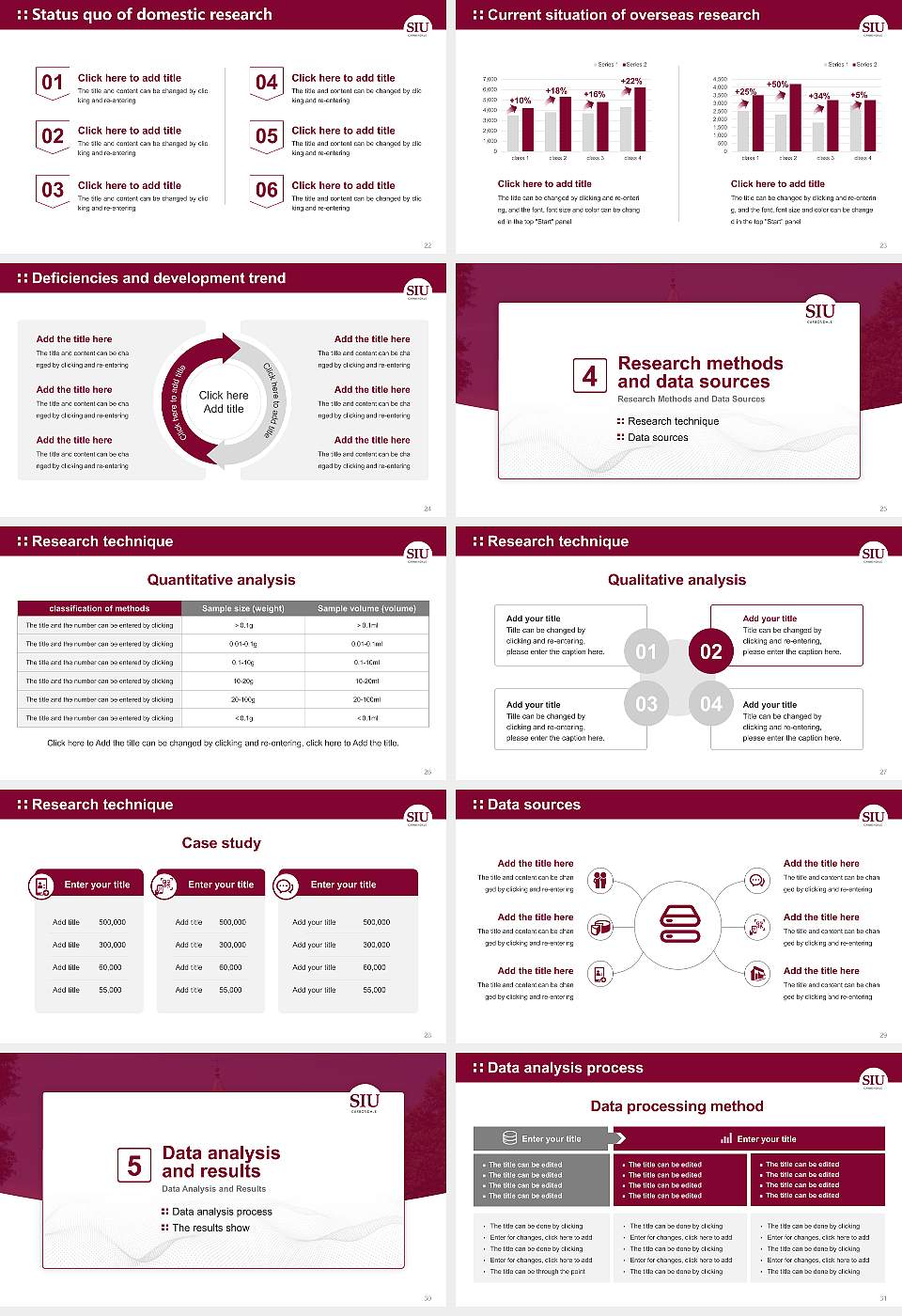 Southern Illinois University-Carbondale Graduation Thesis Defense PPT Template16:9 ratio PPT effect preview image4