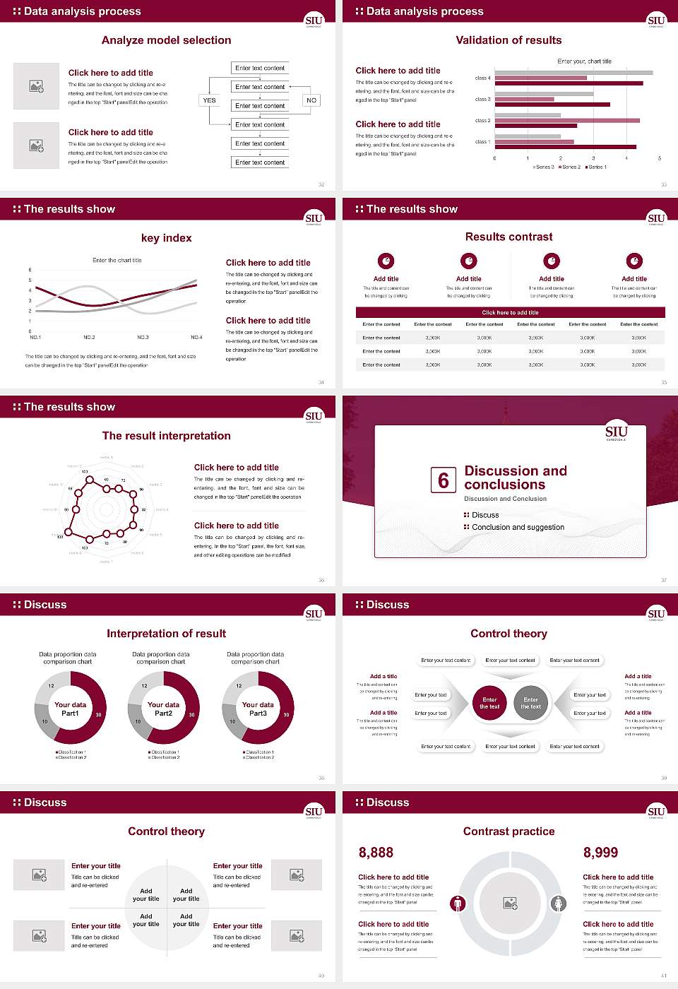 Southern Illinois University-Carbondale Graduation Thesis Defense PPT Template16:9 ratio PPT effect preview image5
