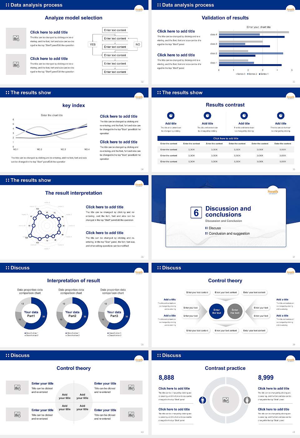 South University-Austin Graduation Thesis Defense PPT Template16:9 ratio PPT effect preview image5