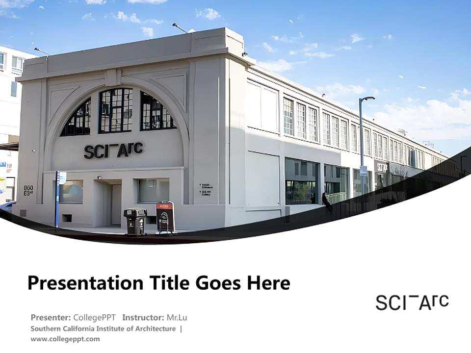Southern California Institute of Architecture Course/Courseware Creation PPT Template4:3 ratio PPT effect preview image5