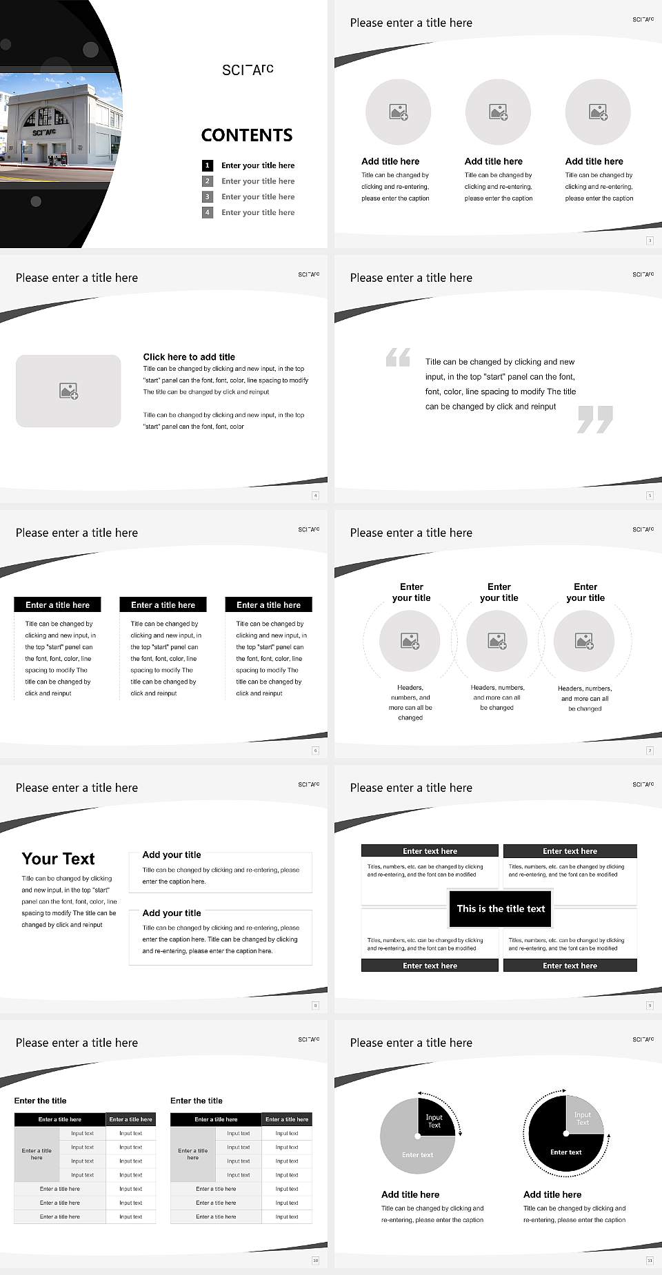 Southern California Institute of Architecture Course/Courseware Creation PPT Template4:3 ratio PPT effect preview image2