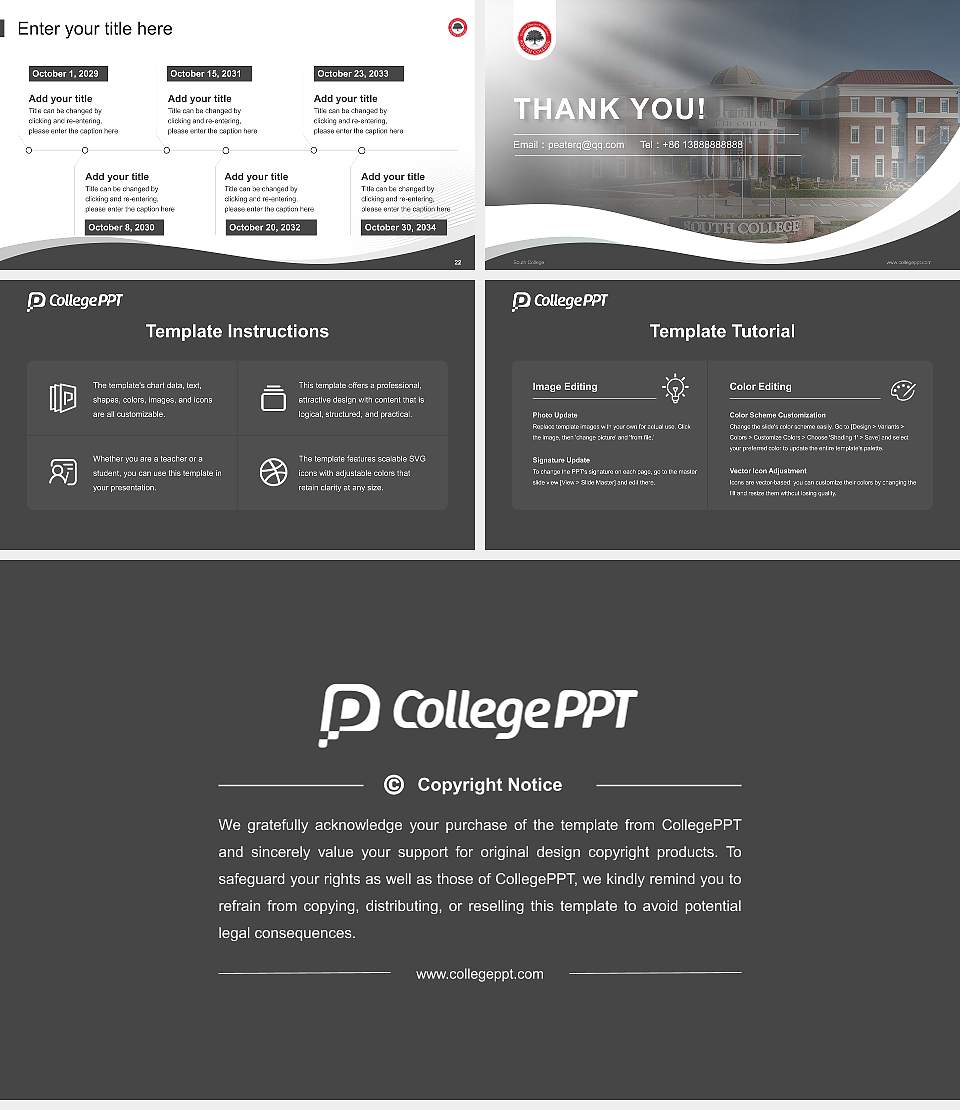 South College Lecture Sharing and Networking Event PPT Template16:9 ratio PPT effect preview image4