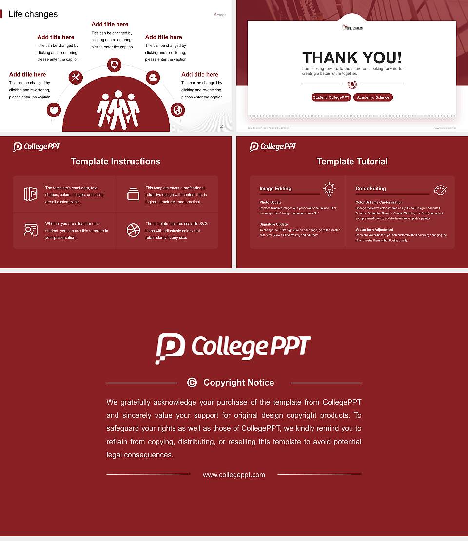 Southeastern Free Will Baptist College National Scholarship Defense PPT Template16:9 ratio PPT effect preview image4