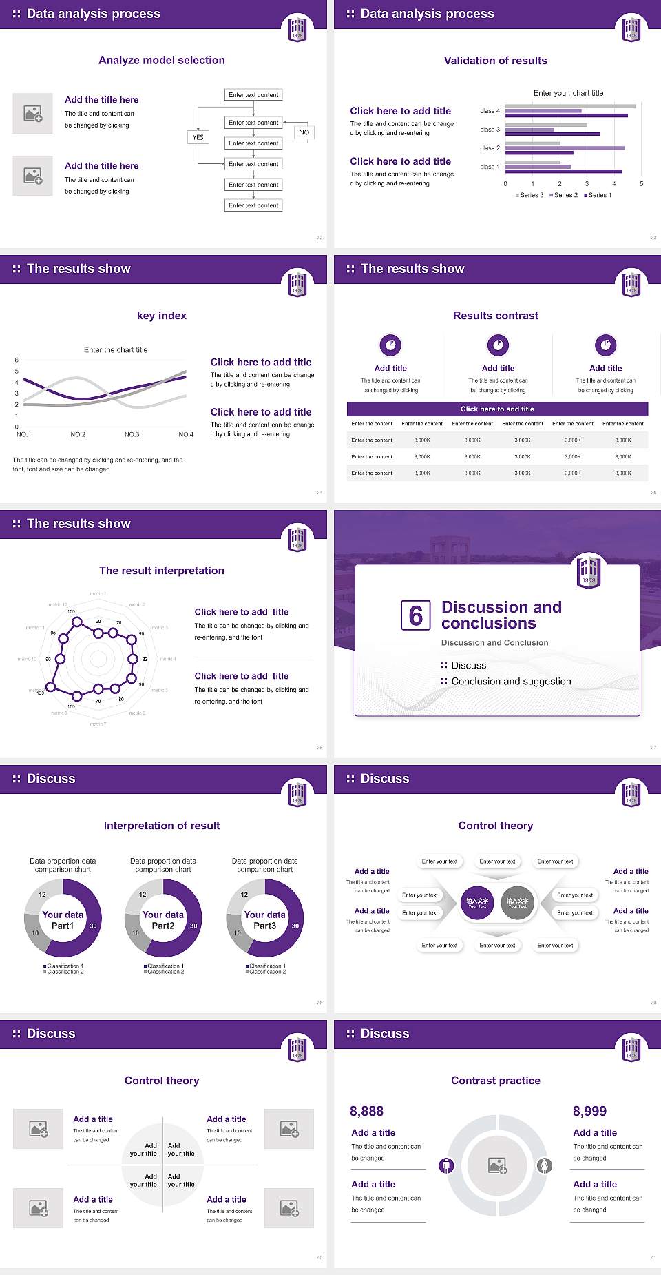 Southwest Baptist University Graduation Thesis Defense PPT Template4:3 ratio PPT effect preview image5