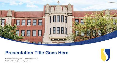 Spalding University Course/Courseware Creation PPT Template