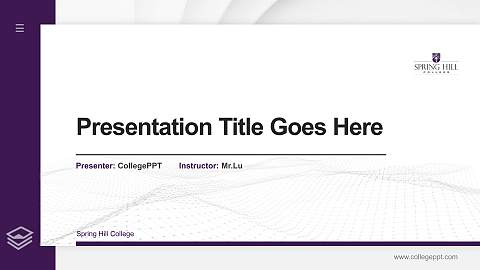 Spring Hill College Thesis Proposal/Graduation Defense PPT Template