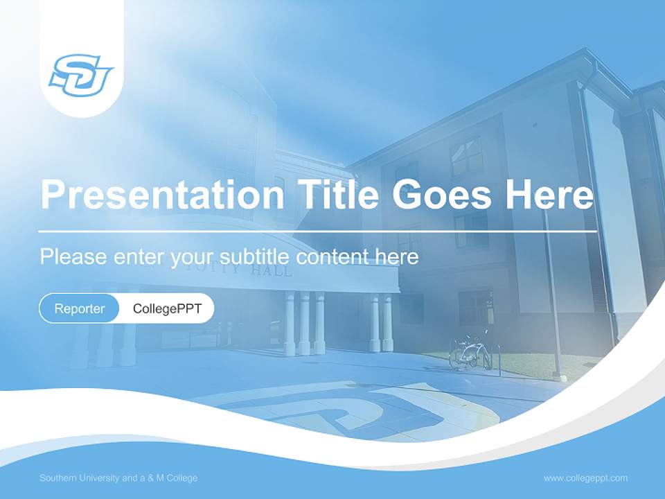 Southern University and a & M College Lecture Sharing and Networking Event PPT Template4:3 ratio PPT effect preview image4