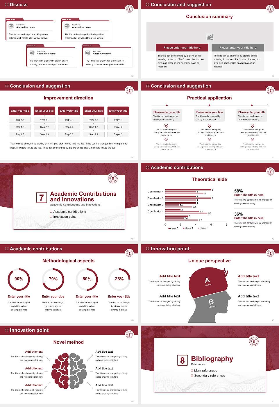 Southern Virginia University Graduation Thesis Defense PPT Template16:9 ratio PPT effect preview image6