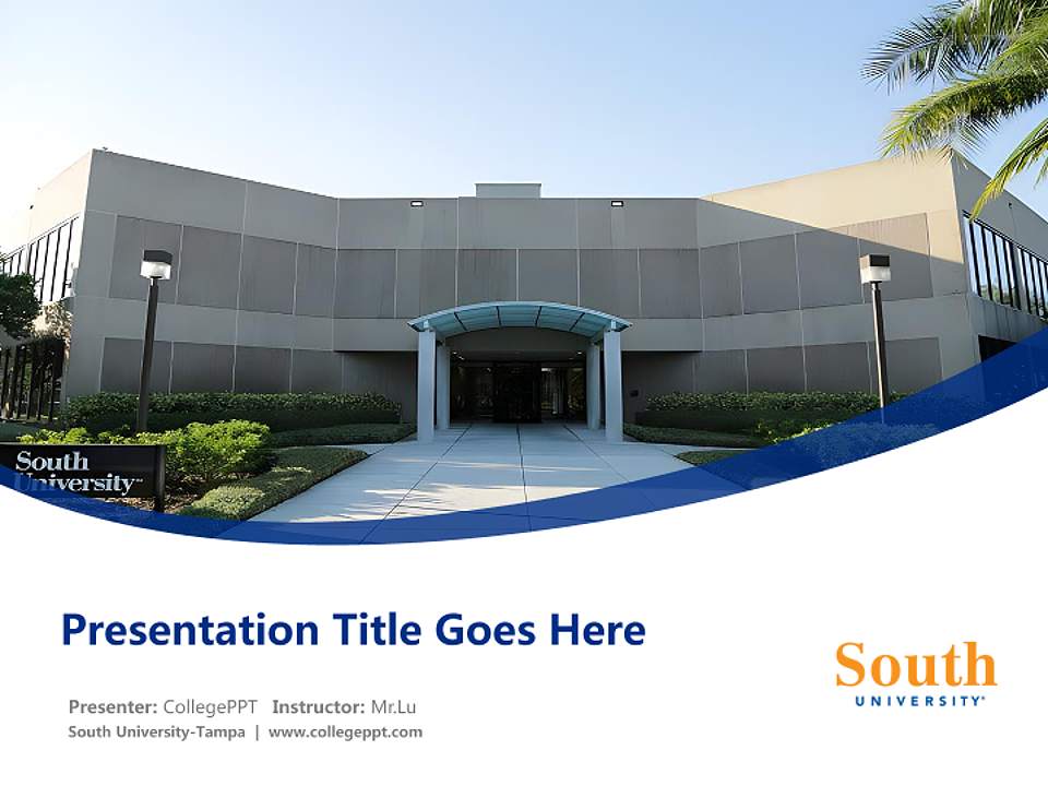 South University-Tampa Course/Courseware Creation PPT Template4:3 ratio PPT effect preview image5