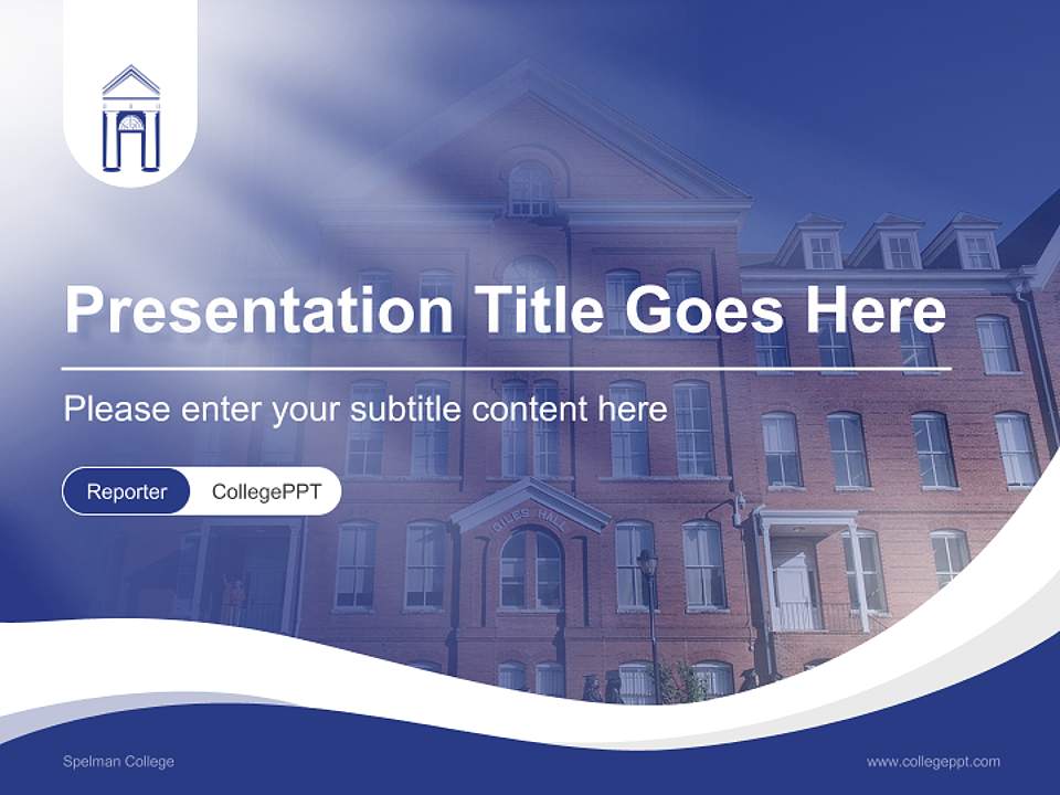 Spelman College Lecture Sharing and Networking Event PPT Template4:3 ratio PPT effect preview image4