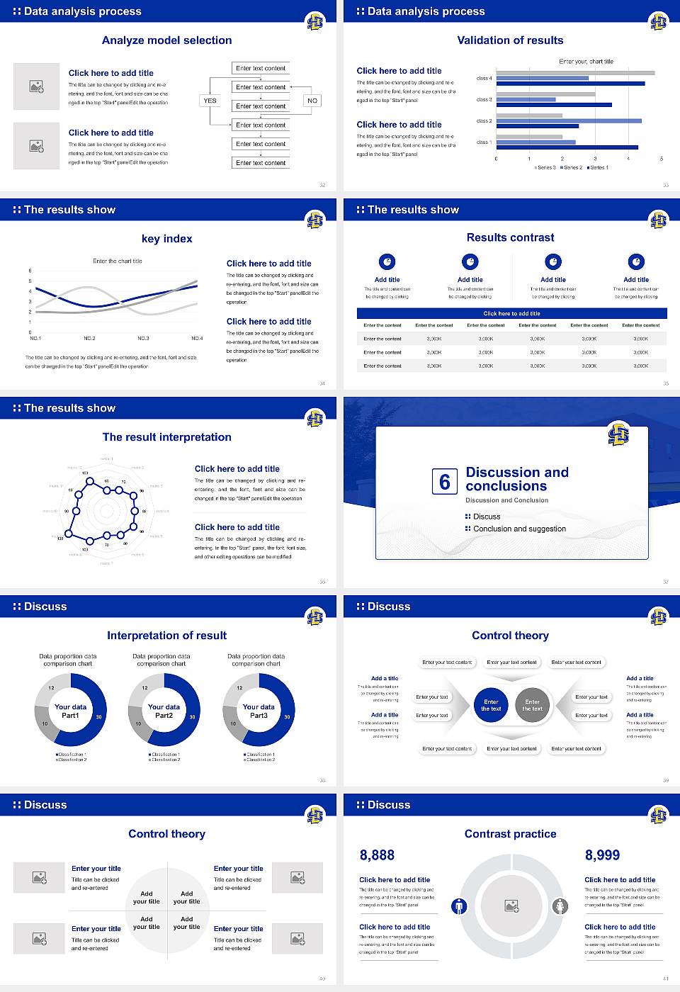 South Dakota State University Graduation Thesis Defense PPT Template16:9 ratio PPT effect preview image5