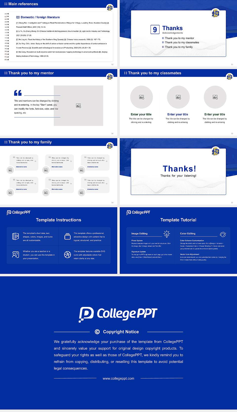 South Dakota State University Graduation Thesis Defense PPT Template16:9 ratio PPT effect preview image7