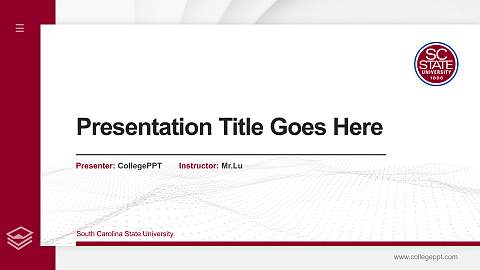 South Carolina State University Thesis Proposal/Graduation Defense PPT Template