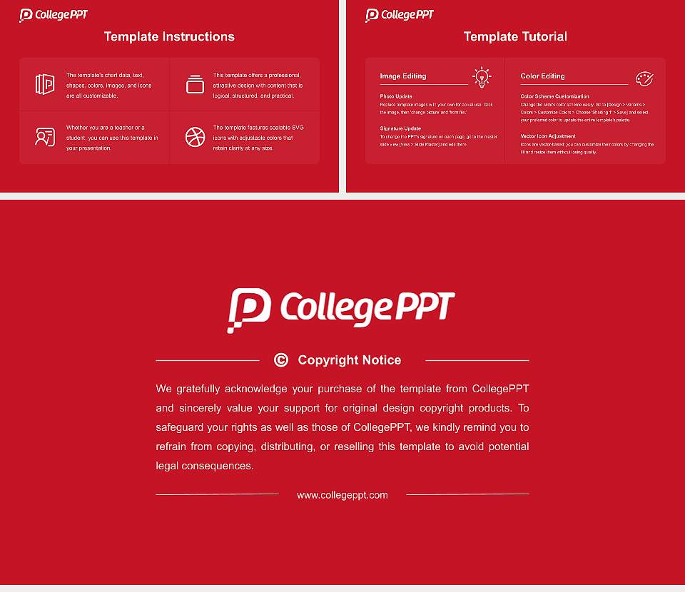 Southern Utah University Course/Courseware Creation PPT Template16:9 ratio PPT effect preview image5