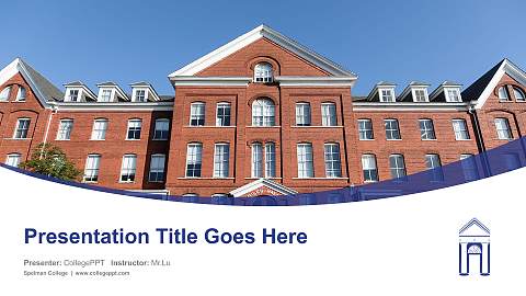 Spelman College Course/Courseware Creation PPT Template