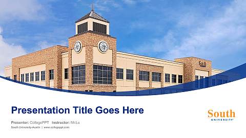 South University-Austin Course/Courseware Creation PPT Template