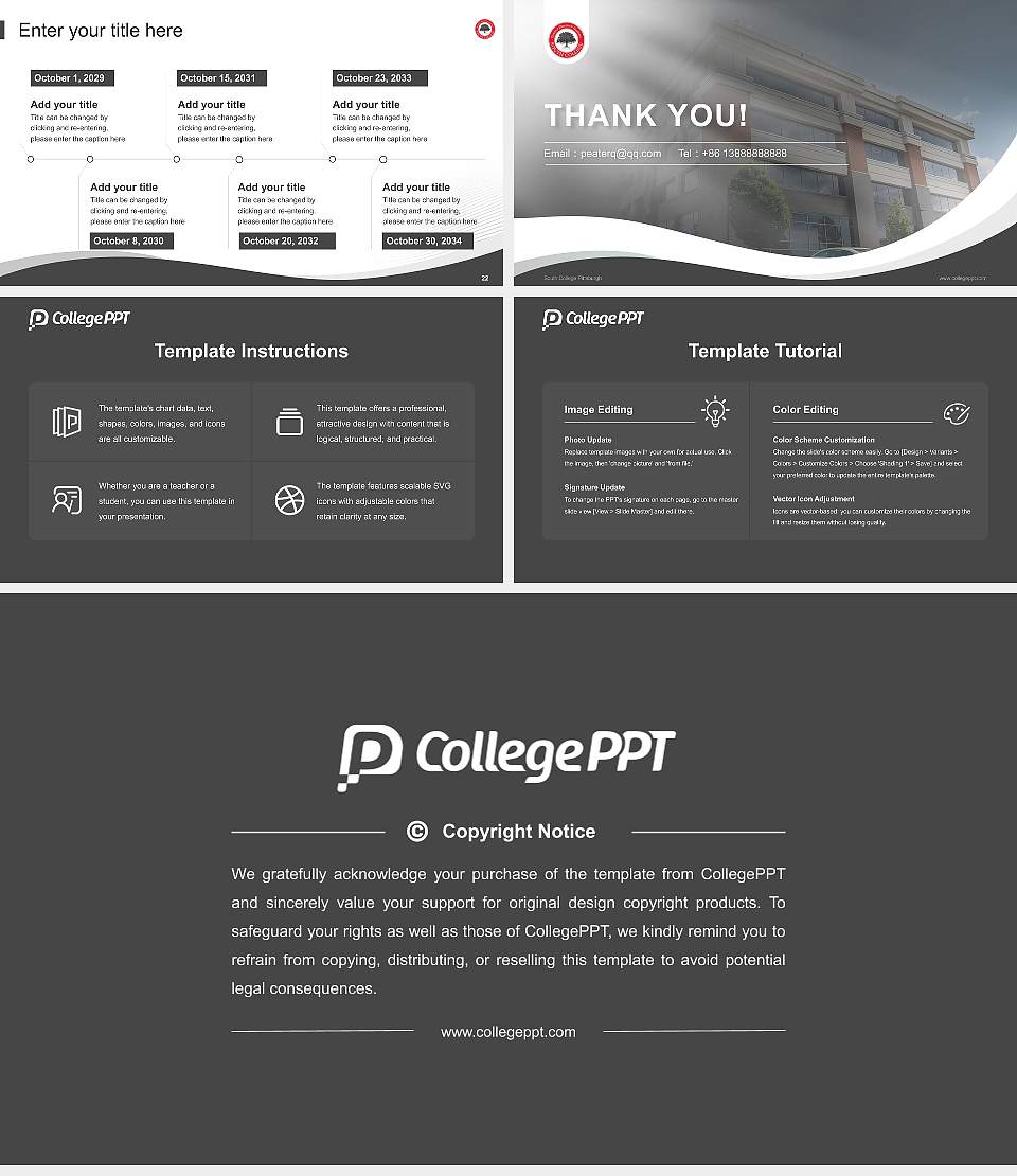 South College Pittsburgh Lecture Sharing and Networking Event PPT Template16:9 ratio PPT effect preview image4