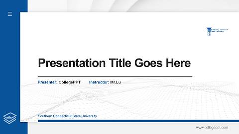 Southern Connecticut State University Thesis Proposal/Graduation Defense PPT Template