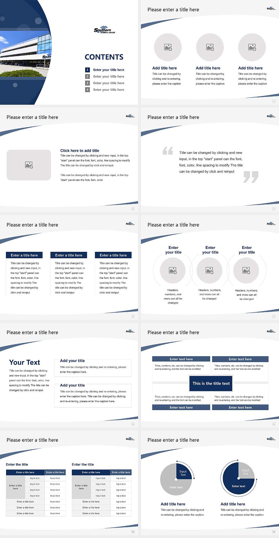 Southern Technical College Fort Myers Course/Courseware Creation PPT Template4:3 ratio PPT effect preview image2