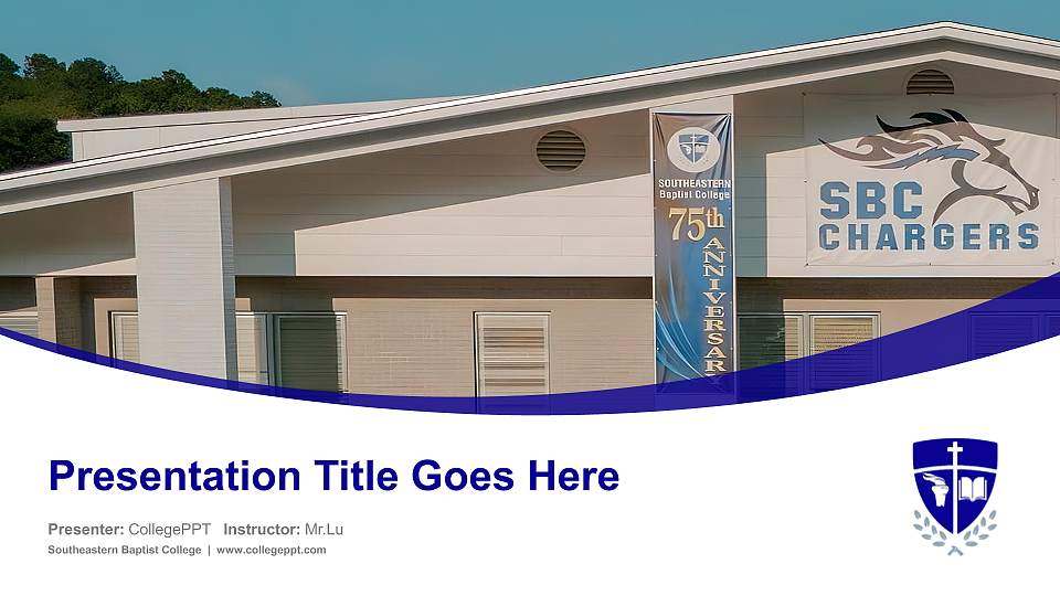 Southeastern Baptist College Course/Courseware Creation PPT Template16:9 ratio PPT effect preview image