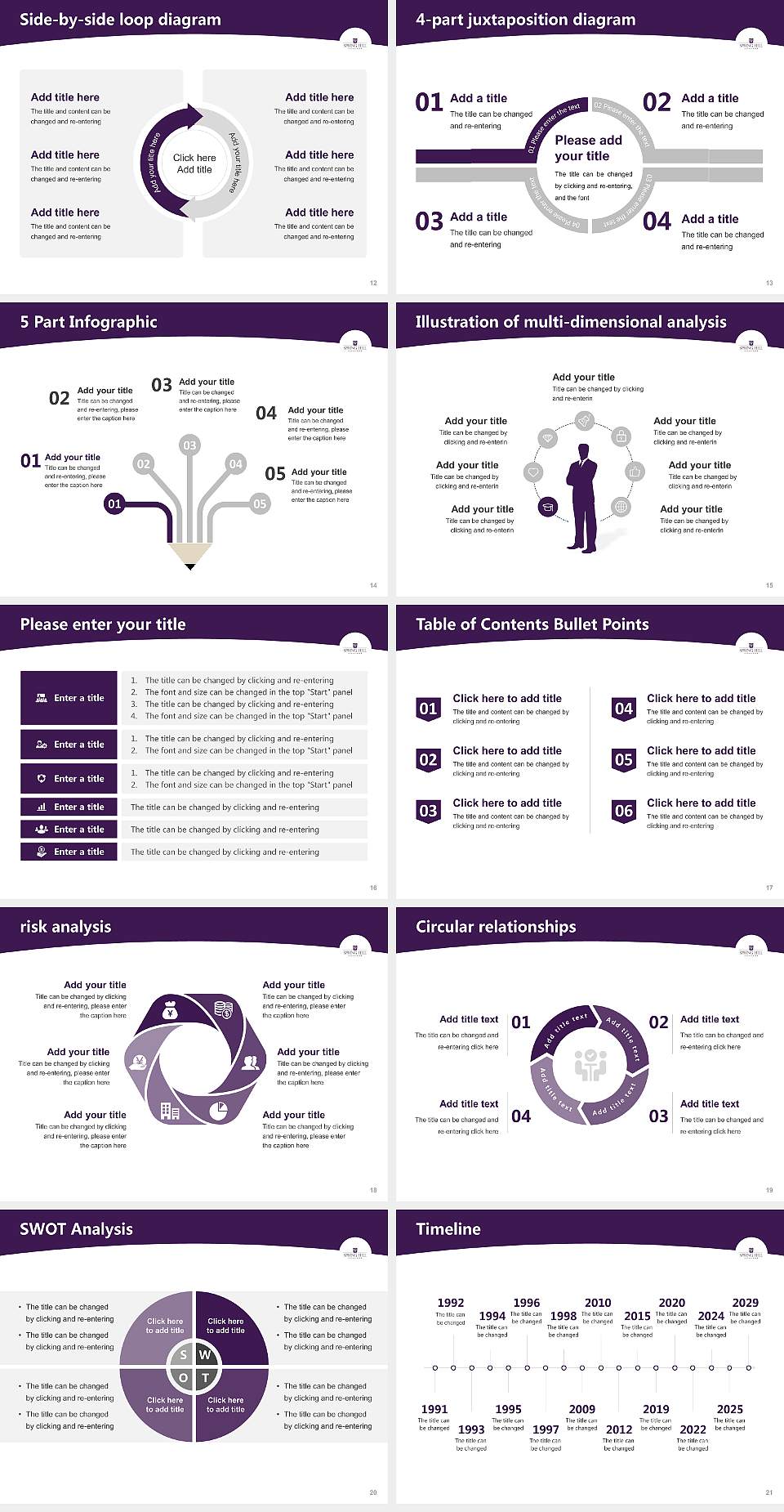 Spring Hill College Academic Presentation/Research Findings Report PPT Template4:3 ratio PPT effect preview image3