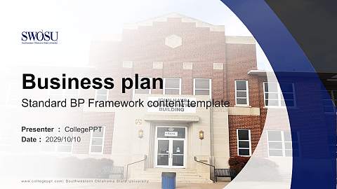 Southwestern Oklahoma State University Competition/Entrepreneurship Contest PPT Template