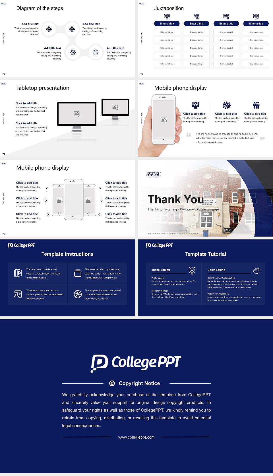 Southwestern Oklahoma State University Competition/Entrepreneurship Contest PPT Template16:9 ratio PPT effect preview image9