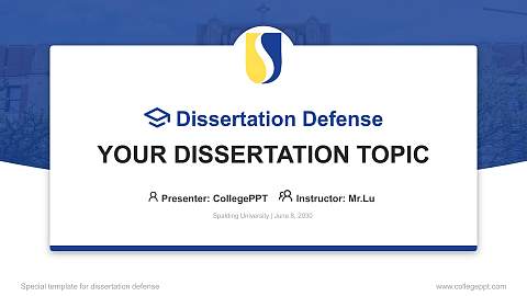 Spalding University Graduation Thesis Defense PPT Template