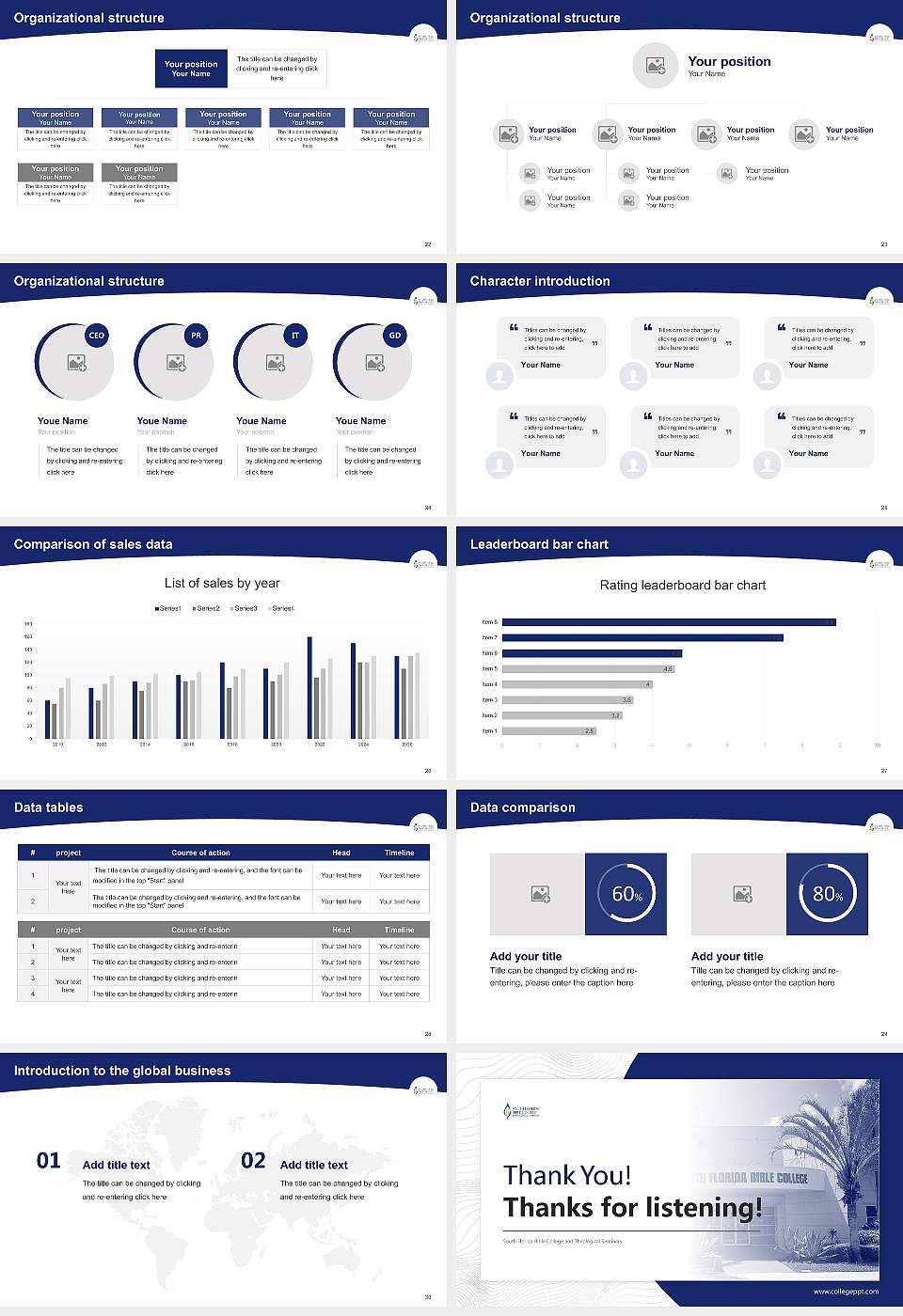 South Florida Bible College and Theological Seminary Academic Presentation/Research Findings Report PPT Template16:9 ratio PPT effect preview image4