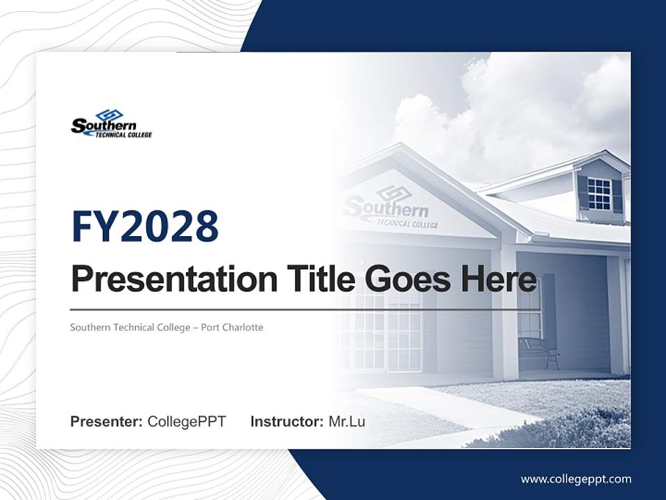 Southern Technical College – Port Charlotte Academic Presentation/Research Findings Report PPT Template4:3 ratio PPT effect preview image5