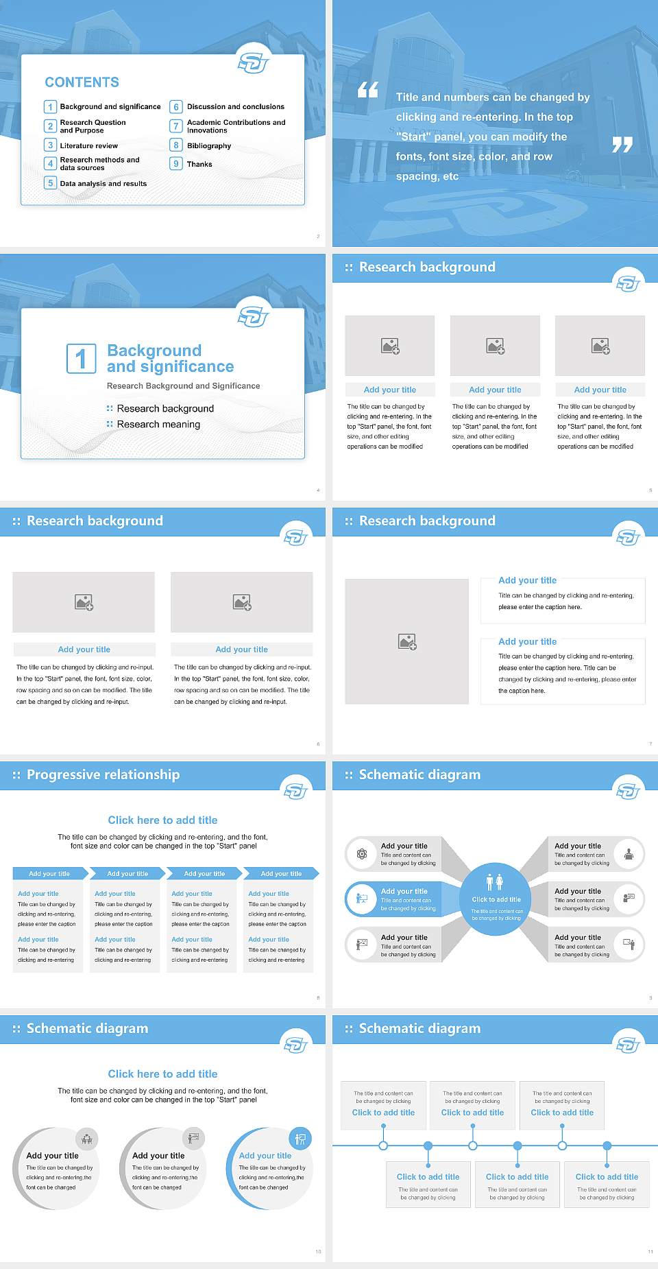Southern University and a & M College Graduation Thesis Defense PPT Template4:3 ratio PPT effect preview image2