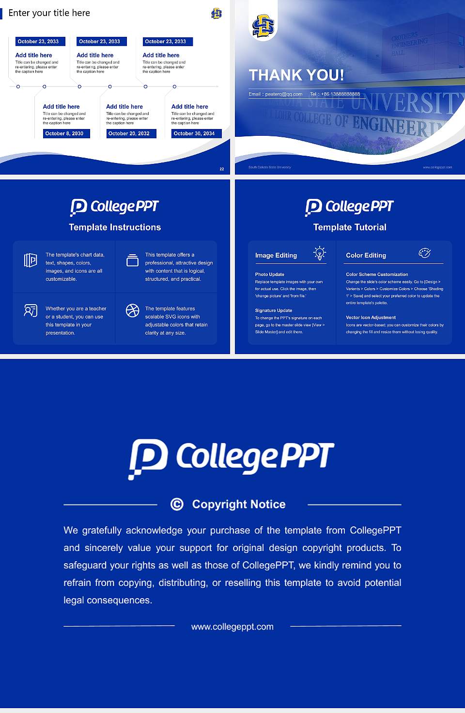 South Dakota State University Lecture Sharing and Networking Event PPT Template4:3 ratio PPT effect preview image4