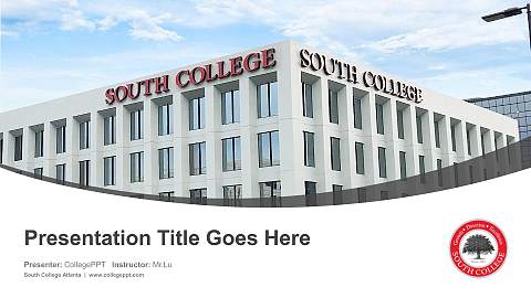South College Atlanta Course/Courseware Creation PPT Template