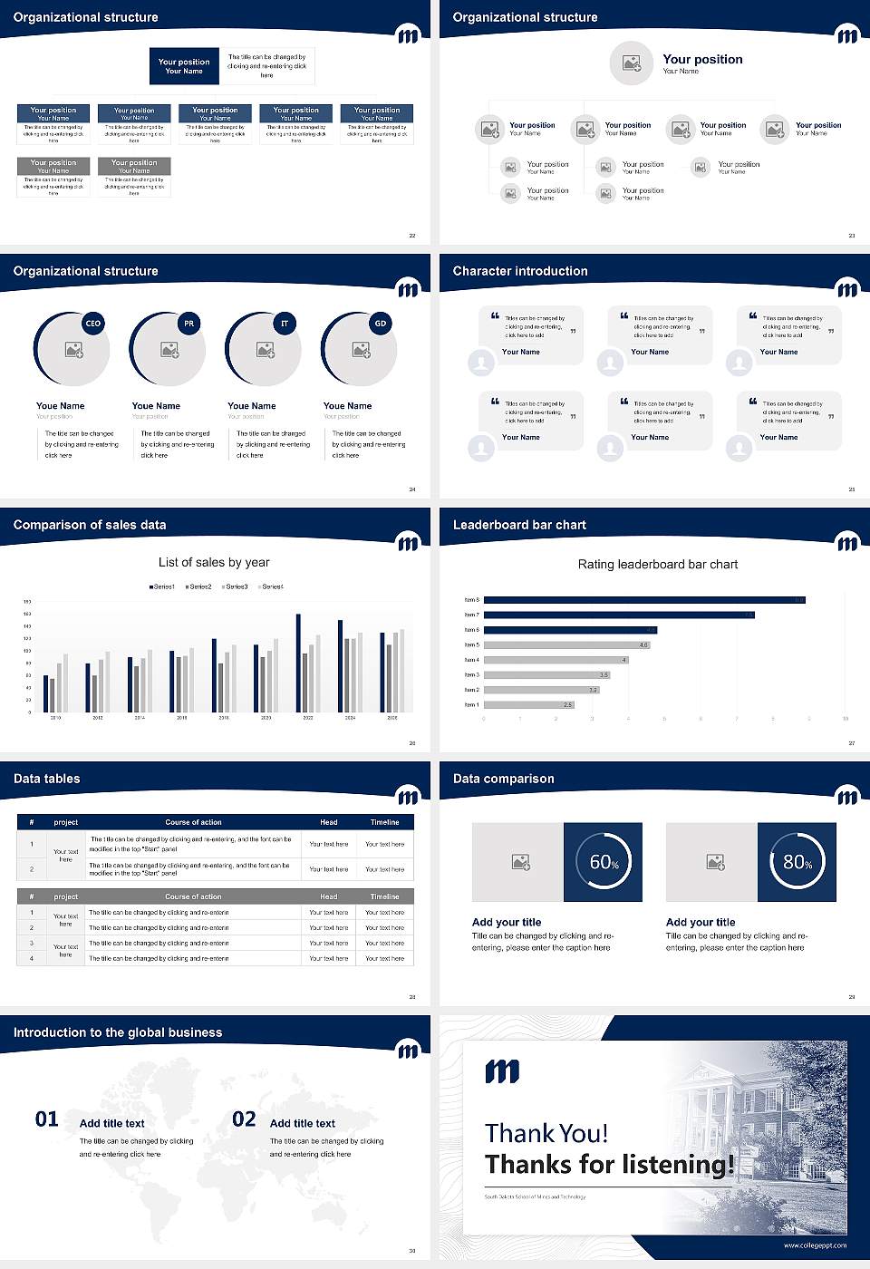 South Dakota School of Mines and Technology Academic Presentation/Research Findings Report PPT Template16:9 ratio PPT effect preview image4