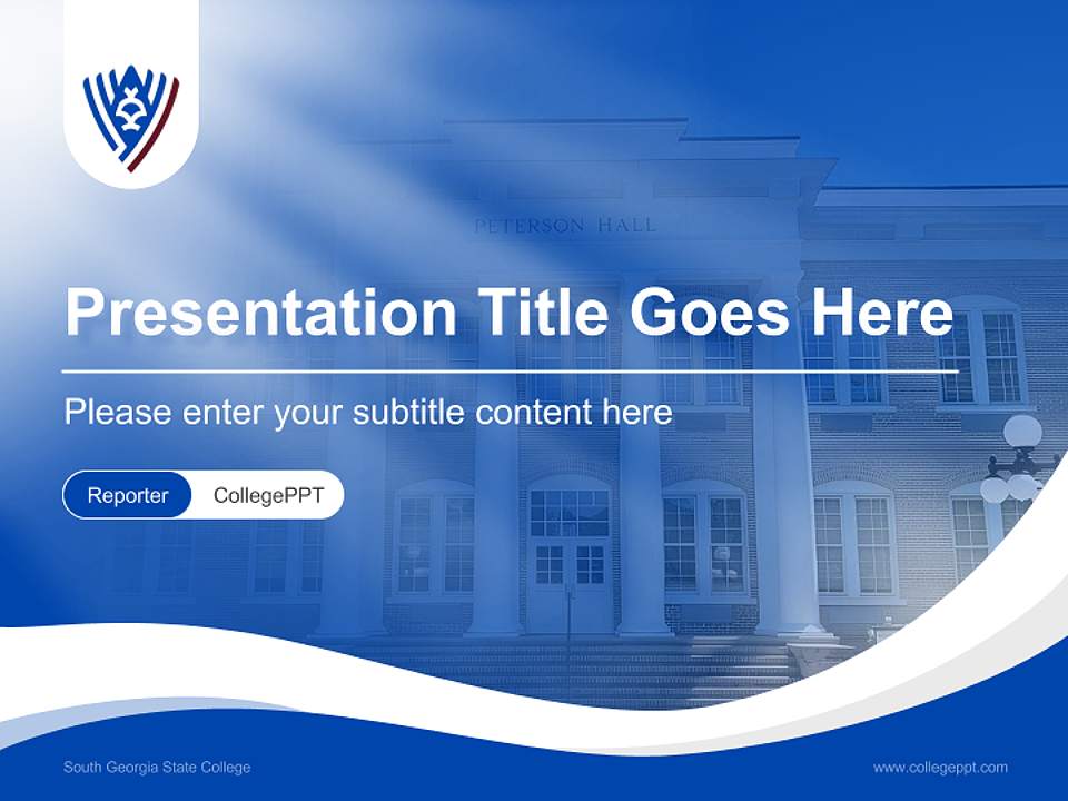 South Georgia State College Lecture Sharing and Networking Event PPT Template4:3 ratio PPT effect preview image4