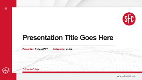 St Francis College Thesis Proposal/Graduation Defense PPT Template