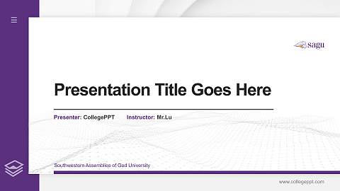 Southwestern Assemblies of God University Thesis Proposal/Graduation Defense PPT Template