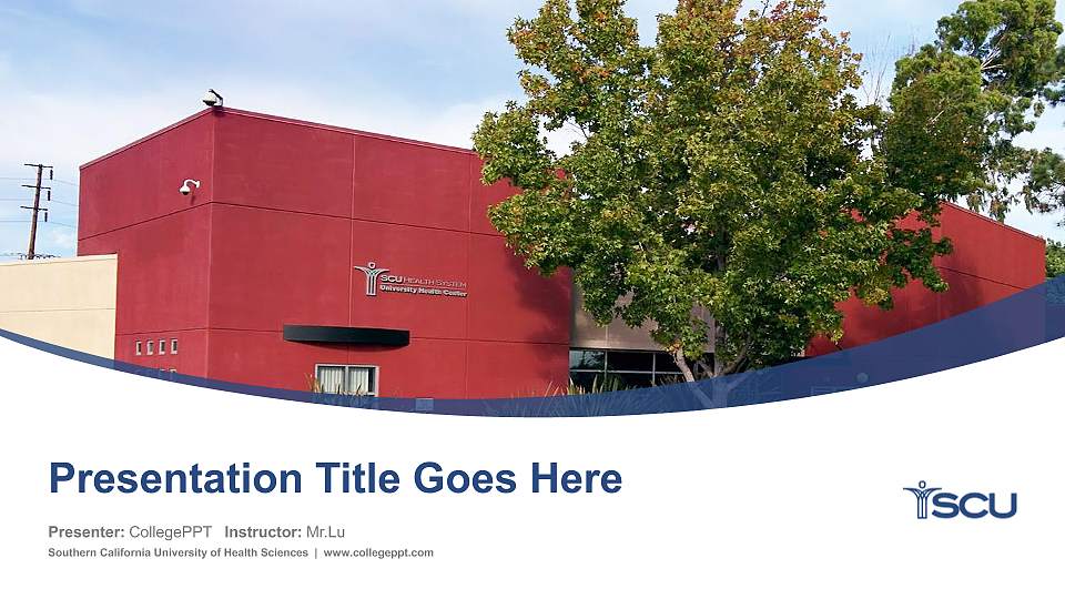 Southern California University of Health Sciences Course/Courseware Creation PPT Template16:9 ratio PPT effect preview image1