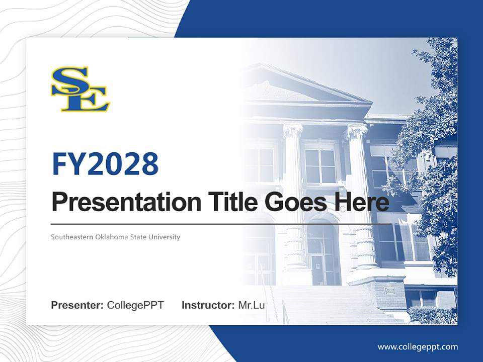 Southeastern Oklahoma State University Academic Presentation/Research Findings Report PPT Template4:3 ratio PPT effect preview image5