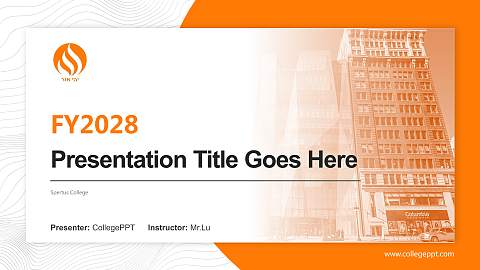 Spertus College Academic Presentation/Research Findings Report PPT Template